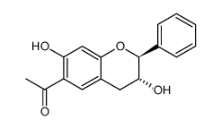 6-acetyl-7-hydroxy-2,3-trans-flavan-3-ol结构式