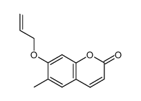 6-methyl-7-(allyloxy)coumarin结构式