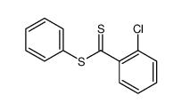 Benzenecarbodithioic acid, 2-chloro-, phenyl ester Structure