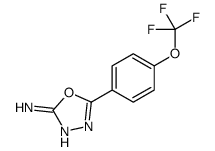 5-[4-(trifluoromethoxy)phenyl]-1,3,4-oxadiazol-2-amine Structure