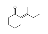 Cyclohexanone, 2-(1-methylpropylidene)- Structure