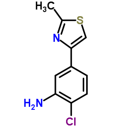 2-Chloro-5-(2-methyl-1,3-thiazol-4-yl)aniline Structure