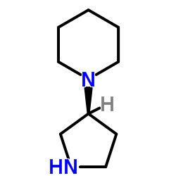 1-[(3S)-3-Pyrrolidinyl]piperidine structure