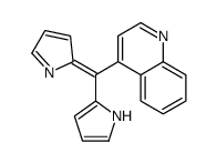 4-[1H-pyrrol-2-yl(pyrrol-2-ylidene)methyl]quinoline Structure