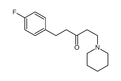 1-(4-fluorophenyl)-5-piperidin-1-ylpentan-3-one结构式