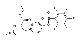 N-acetyl-O-tyrosine ethyl ester Structure