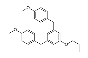 1,3-bis[(4-methoxyphenyl)methyl]-5-prop-2-enoxybenzene结构式