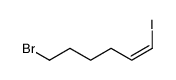 (Z)-6-bromo-1-iodo-1-hexene Structure