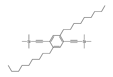 2-[2,5-di(nonyl)-4-(2-trimethylsilylethynyl)phenyl]ethynyl-trimethylsilane Structure