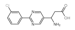 3-amino-3-[2-(3-chlorophenyl)pyrimidin-5-yl]propanoic acid Structure