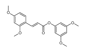 3,5-dimethoxyphenyl (E)-3-(2,4-dimethoxyphenyl)acrylate Structure