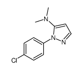 2-(4-chlorophenyl)-N,N-dimethylpyrazol-3-amine Structure