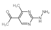 1-(2-hydrazinyl-4-methyl-pyrimidin-5-yl)ethanone结构式