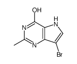 7-bromo-2-methyl-1,5-dihydropyrrolo[3,2-d]pyrimidin-4-one Structure