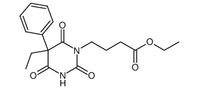 ethyl 5-ethyl-5-phenylbarbituryl-1-butyrate Structure