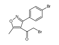Ethanone, 2-bromo-1-[3-(4-bromophenyl)-5-methyl-4-isoxazolyl] Structure