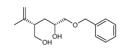 (+)-(3S,5R)-6-(benzyloxy)-5-hydroxy-3-(hydroxymethyl)-2-methyl-1-hexene结构式