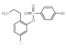 2-(4-bromophenyl)sulfonyloxy-4-chloro-1-propyl-benzene Structure