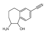 5H-Benzocycloheptene-2-carbonitrile, 6-amino-6,7,8,9-tetrahydro-5-hydroxy结构式