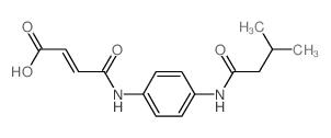 (E)-4-{4-[(3-Methylbutanoyl)amino]anilino}-4-oxo-2-butenoic acid Structure