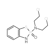 1,3,2-Benzothiazaphosphol-2(3H)-amine,N,N-bis(2-chloroethyl)-, 2-oxide结构式