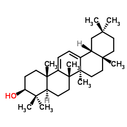 (3β)-Oleana-9(11),12-dien-3-ol Structure