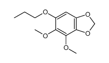4,5-dimethoxy-6-propoxy-1,3-benzodioxole结构式