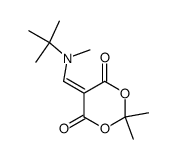 5-(N-methyl-N-t-butyl)-aminomethylene-2,2-dimethyl-1,3-dioxane-4,6-dione结构式