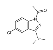 1-(5-chloro-3-(dimethylamino)-1H-indazol-1-yl)ethan-1-one结构式