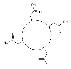 2-[1,4,12-tris(carboxymethyl)-1,4,8,12-tetrazacyclopentadec-8-yl]acetic acid结构式