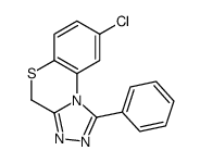 8-chloro-1-phenyl-4H-[1,2,4]triazolo[3,4-c][1,4]benzothiazine结构式