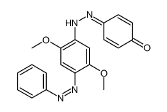 p-[[2,5-dimethoxy-4-(phenylazo)phenyl]azo]phenol结构式