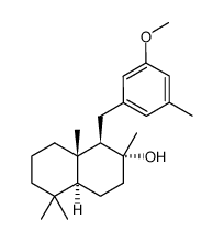 (1R,2R,4aS,8aS)-1-[(3-methoxy-5-methylphenyl)methyl]-2,5,5,8a-tetramethyldecahydronaphthalen-2-ol Structure