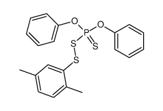 O,O-Diphenyl-S-(2,5-dimethyl-phenylmercapto)-dithiophosphat Structure