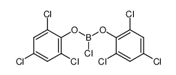 bis(2,4,6-trichlorophenyloxy)chloroborane结构式