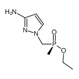 (S)-ethyl (3-amino-1H-pyrazol-1-yl)methyl(methyl) phosphinate Structure