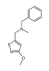 3-methoxy-5-(N-methyl-N-benzylaminomethyl)isothiazole结构式