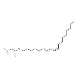 9-octadecenyl (Z)-N-methylaminoacetate Structure