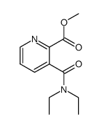 3-diethylcarbamoyl-pyridine-2-carboxylic acid methyl ester结构式