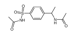4-(1-acetylamino-ethyl)-benzenesulfonic acid acetylamide Structure