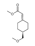 (4-Methoxymethyl-cyclohexylidene)-acetic acid methyl ester Structure