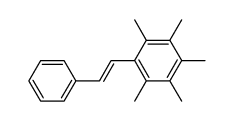 (E)-1,2,3,4,5-pentamethyl-6-styrylbenzene Structure