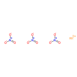 rhodium(+2) cation trinitrate structure