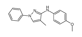 N-(4-Methoxyphenyl)-4-methyl-1-phenyl-1H-pyrazol-3-amine结构式
