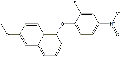 1-(2-fluoro-4-nitrophenoxy)-6-Methoxynaphthalene Structure