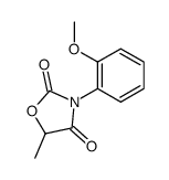 3-(2-methoxy-phenyl)-5-methyl-oxazolidine-2,4-dione Structure