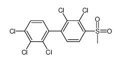 2,3-dichloro-1-methylsulfonyl-4-(2,3,4-trichlorophenyl)benzene结构式