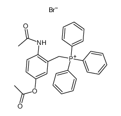bromure d'acetylamino-2 acetoxy-5 benzyltriphenylphosphonium Structure