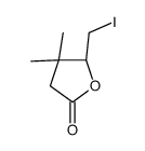 (5S)-5-(iodomethyl)-4,4-dimethyloxolan-2-one结构式