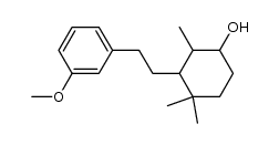 3-(m-methoxyphenylethyl)-2,4,4-trimethylcyclohexanol Structure